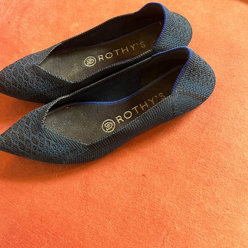 Rothy's Women's Blue & Black Flats